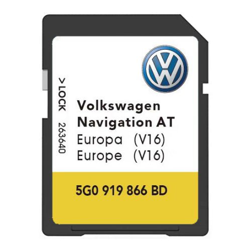 VW AT MIB1 Sat Nav SD Card for UK & Europe Update