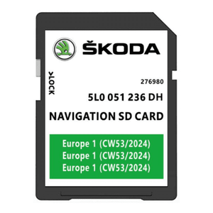 SKODA SD Card 2023/2024 for MIB2 Amundsen Sat Nav Update 5L0 051 236 DH SKODA