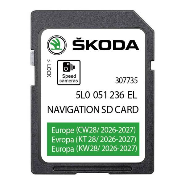 SKODA Navigation SD Card 2027 5L0 051 236 EL