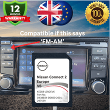 NISSAN Connect 2 - SD Card GPS UK + Europe V6 - E-NV200 NOTE JUKE LEAF MICRA NISSAN SatNavWorld