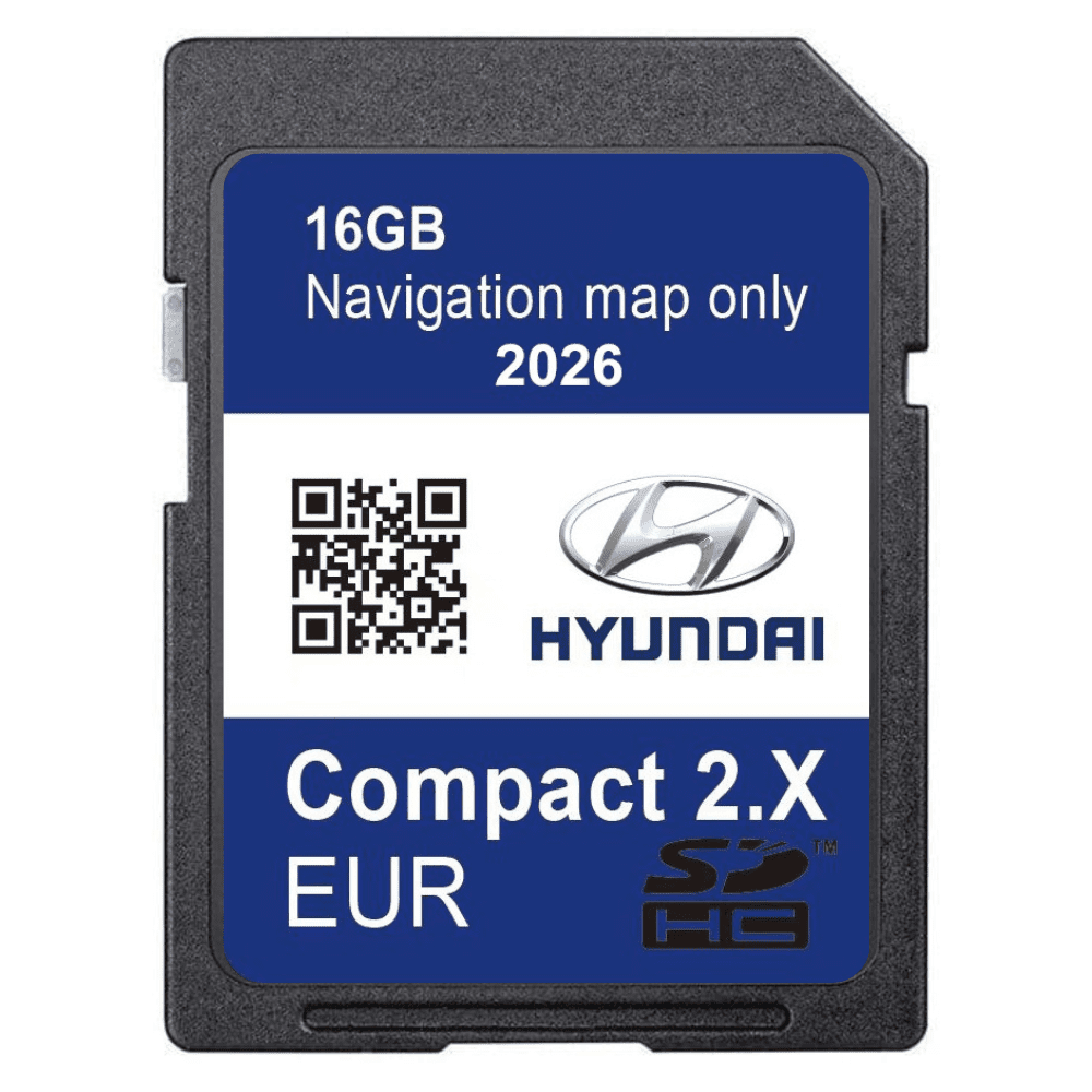 HYUNDAI Compact Gen2 Sat Nav Navigation SD Card UK & Europe 2026 HYUNDAI SatNavWorld