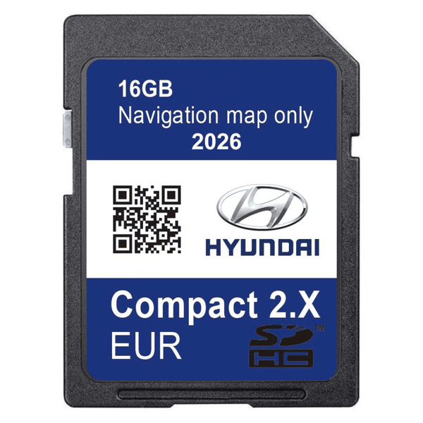 HYUNDAI Compact Gen2 Sat Nav Navigation SD Card UK & Europe 2026 HYUNDAI SatNavWorld