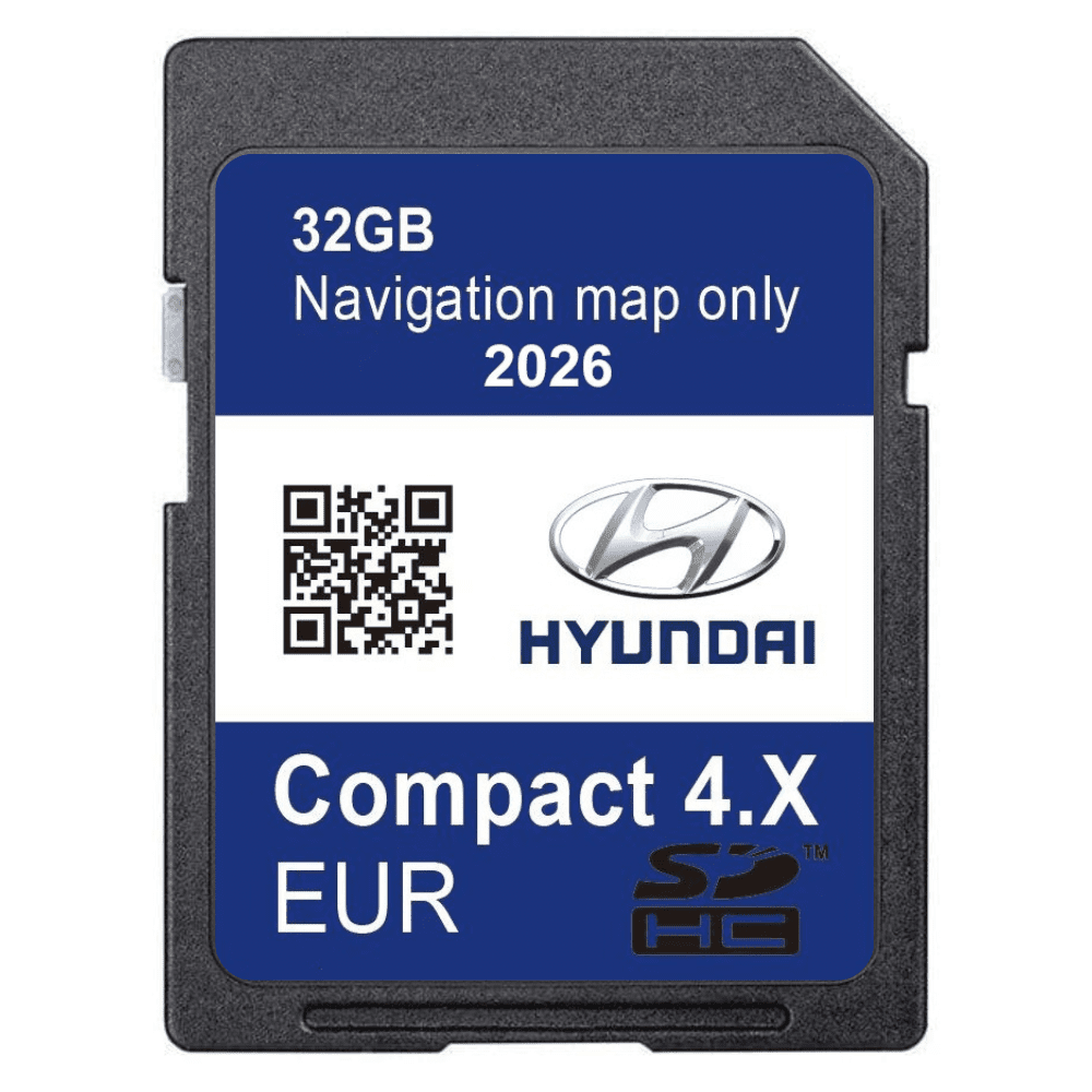 HYUNDAI Compact Gen4 Sat Nav Navigation SD Card UK & Europe 2026 HYUNDAI SatNavWorld