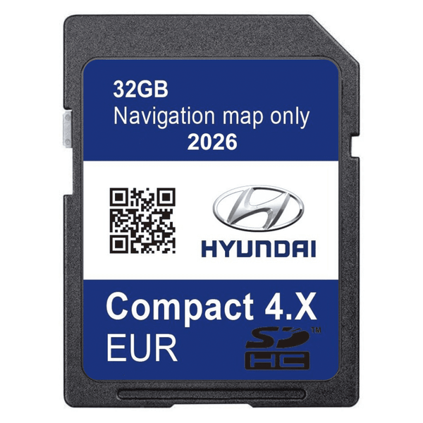 HYUNDAI Compact Gen4 Sat Nav Navigation SD Card UK & Europe 2026 HYUNDAI SatNavWorld