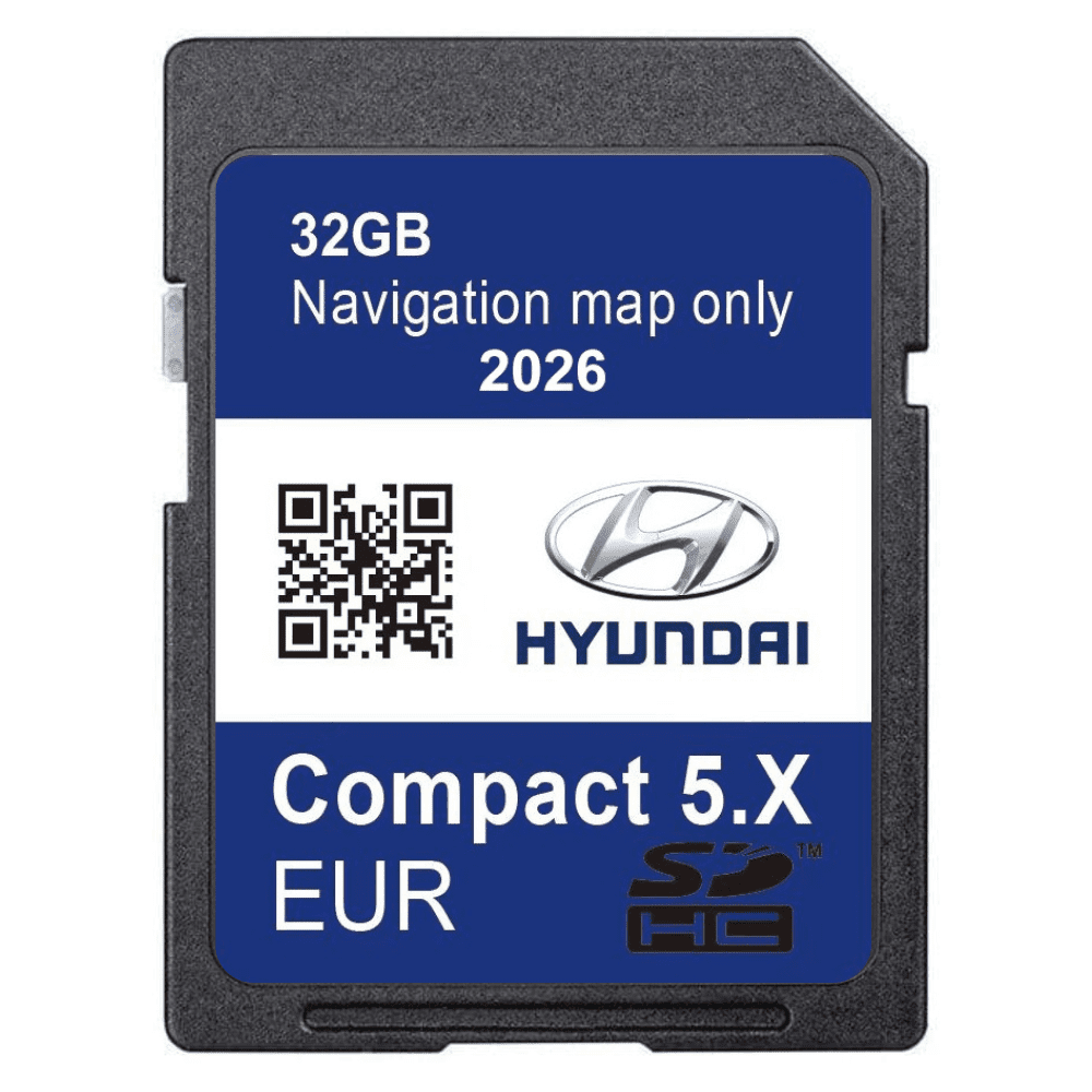 HYUNDAI Compact Gen5 Sat Nav Navigation SD Card UK & Europe 2026 HYUNDAI SatNavWorld