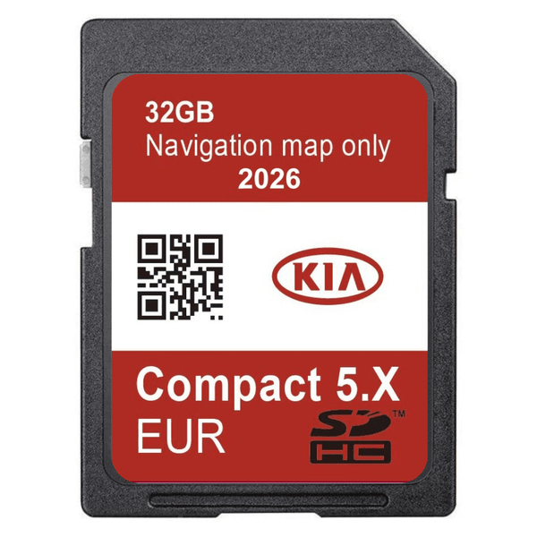 KIA Compact Gen5 Sat Nav Navigation SD Card UK & Europe 2026 KIA SatNavWorld