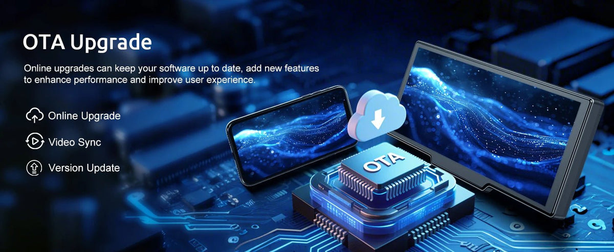 10.26"4K 64G TouchScreen Portable Wireless CarPlay/Android Auto with Dashcam and Reverse Cam SatNavWorld SatNavWorld