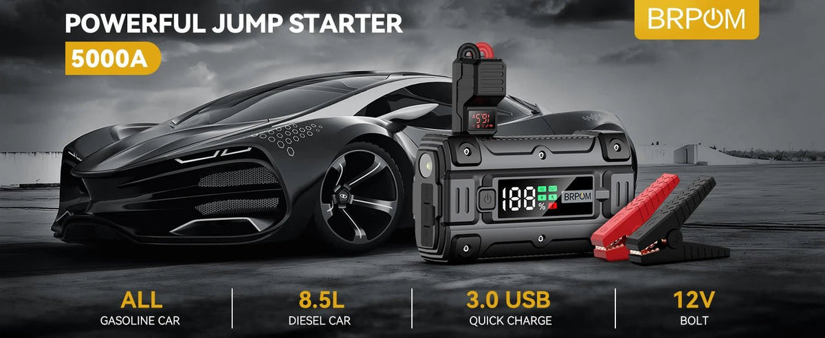 Digital Car Jump Starter & Power Bank Combo SATNAVWORLD SatNavWorld