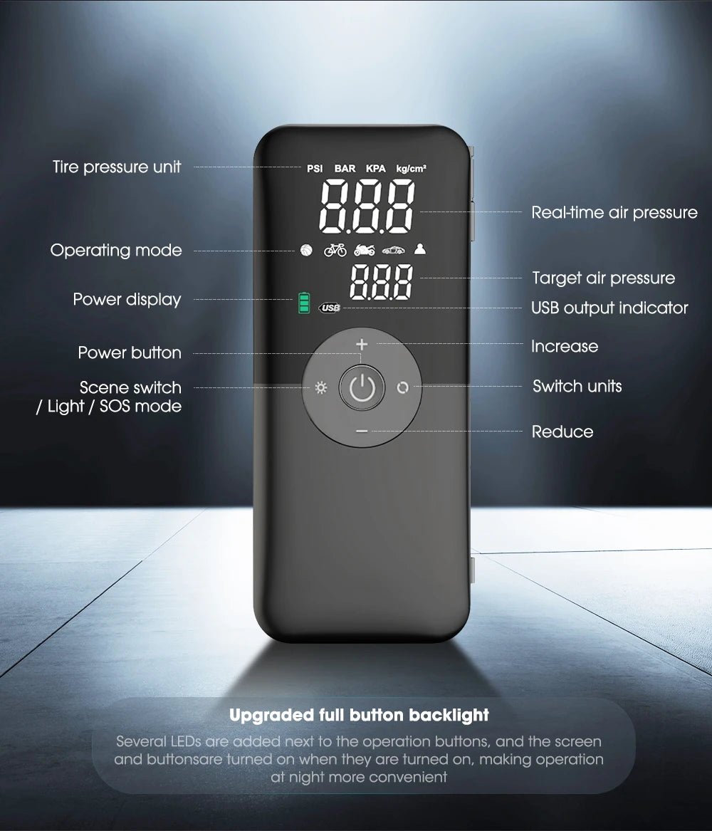 Rechargeable Tyre Inflator SatNavWorld SatNavWorld