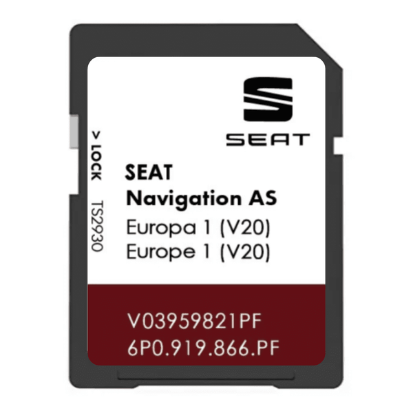 SEAT V20 AS 2025 Mib2 Sat Nav SD Card UK & Europe 6P0 919 866 PF SEAT SatNavWorld