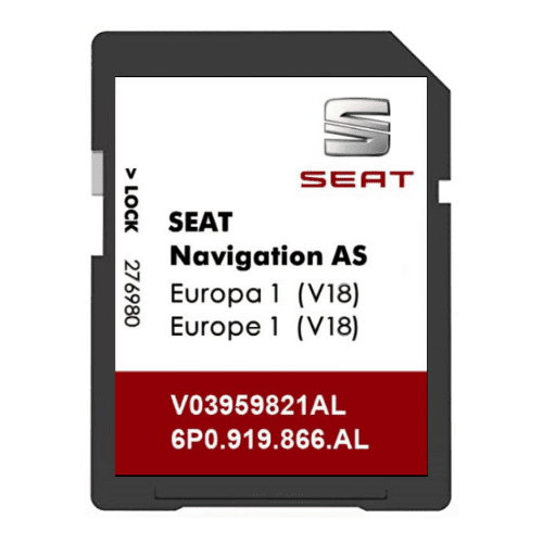 SEAT V18 AS 2024 Mib2 Sat Nav SD Card UK & Europe V03 959 821 AL SEAT