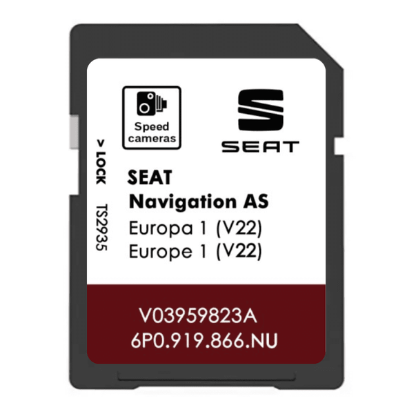 SEAT V22 AS 2026 Mib2 Sat Nav SD Card UK & Europe 6P0 919 866 NU SEAT SatNavWorld