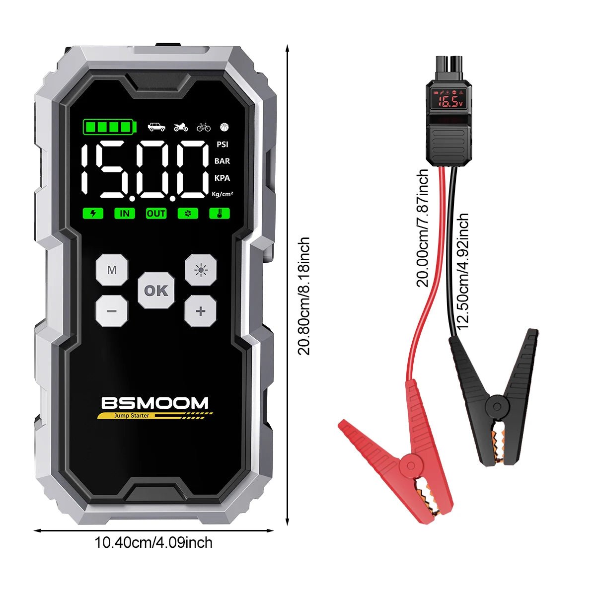 Multi Purpose Car Jump Starter, Powerbank and Air Compressor SatNavWorld SatNavWorld