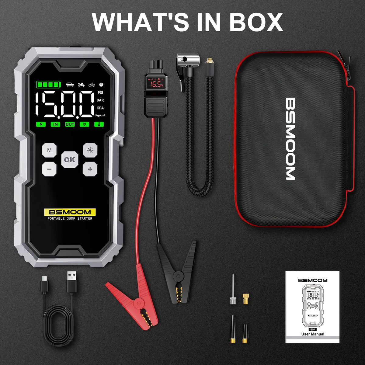 Multi Purpose Car Jump Starter, Powerbank and Air Compressor SatNavWorld SatNavWorld