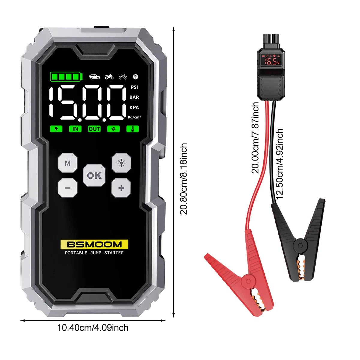 Multi Purpose Car Jump Starter, Powerbank and Air Compressor SatNavWorld SatNavWorld