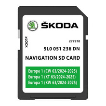 SKODA SD Card 2024/25 for MIB2 Amundsen Sat Nav 5L0 051 236 DN SKODA SatNavWorld