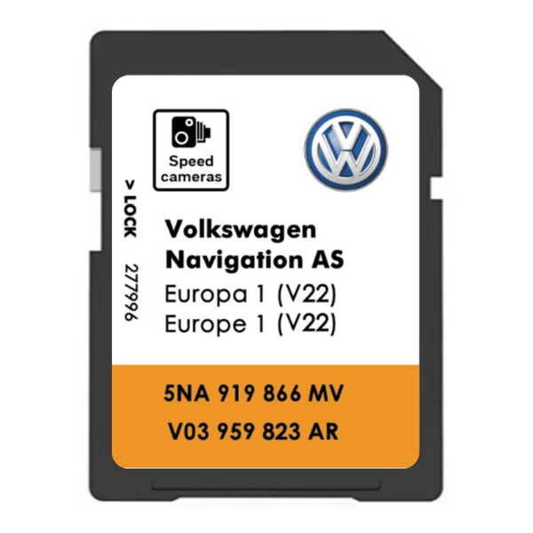 VW V22 AS 2026 Mib2 Sat Nav SD Card 32GB UK & Europe 5NA 919 866 MV VW SatNavWorld