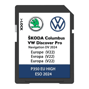 VW V22 DV Discover Pro Sat Nav SD Card Map UK & Europe 2024 VW SatNavWorld