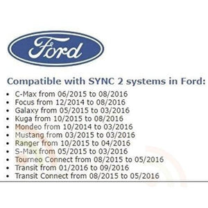 FORD SYNC SD CARD GPS Satellite Navigation Map Europe 