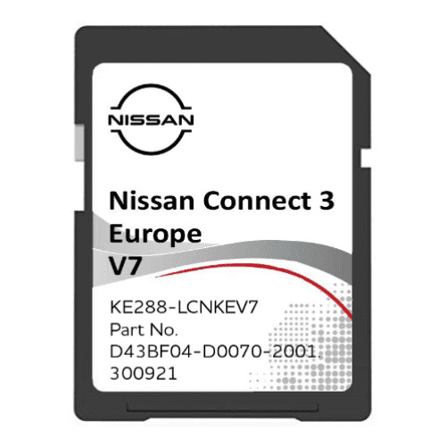 NISSAN Connect 3 - SD Card GPS UK + Europe 2022 v7 JUKE NAVARA NOTE PULSAR QASHQAI XTRAIL TIIDA LEAF MICRA NISSAN